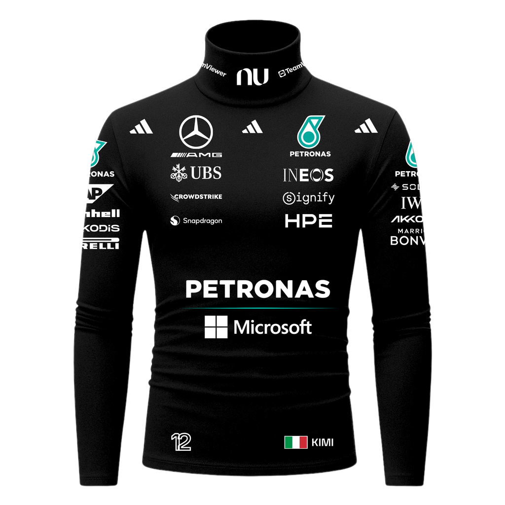 Blusa De Compressão Kimi Antonelli Mercedes - Preto