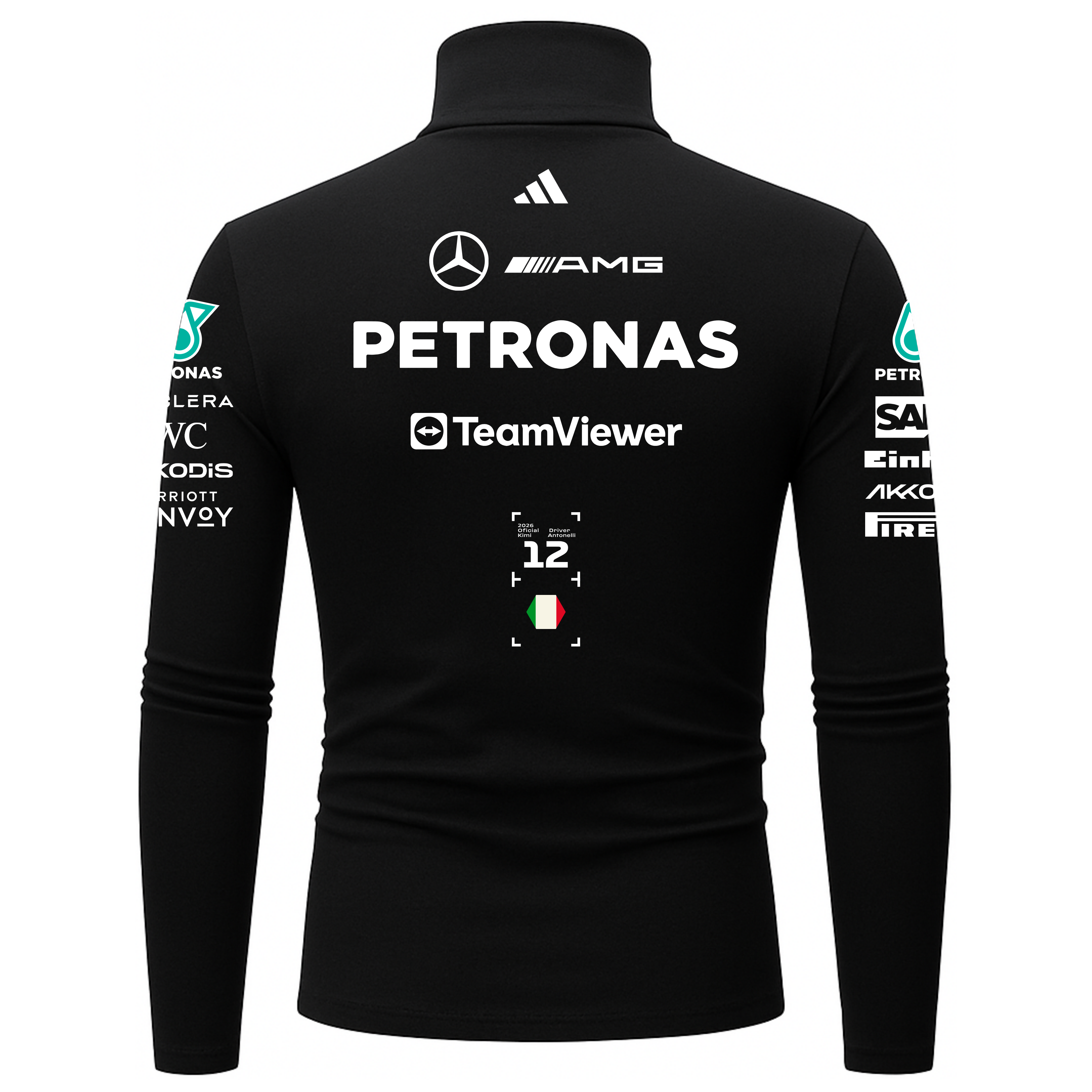 Blusa De Compressão Kimi Antonelli Mercedes - Preto