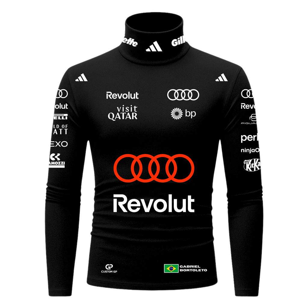 Blusa De Compressão Gabriel Bortoleto Audi - Preto