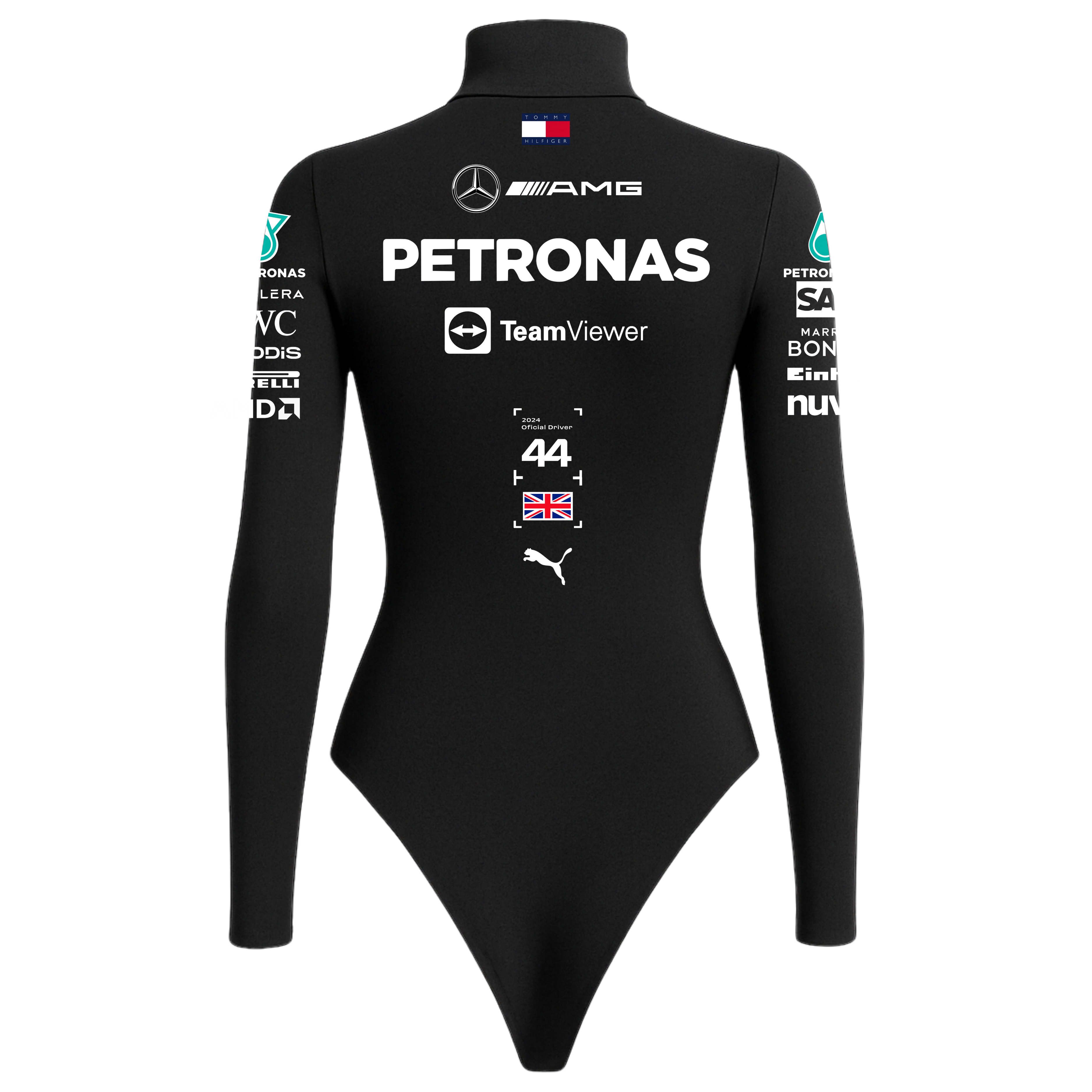 Body Lewis Hamilton Mercedes - Preto
