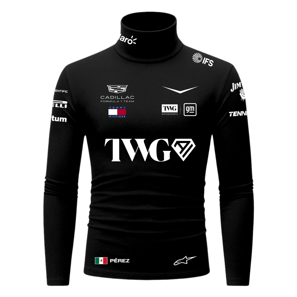 Blusa De Compressão Sergio Pérez Cadillac - Preto
