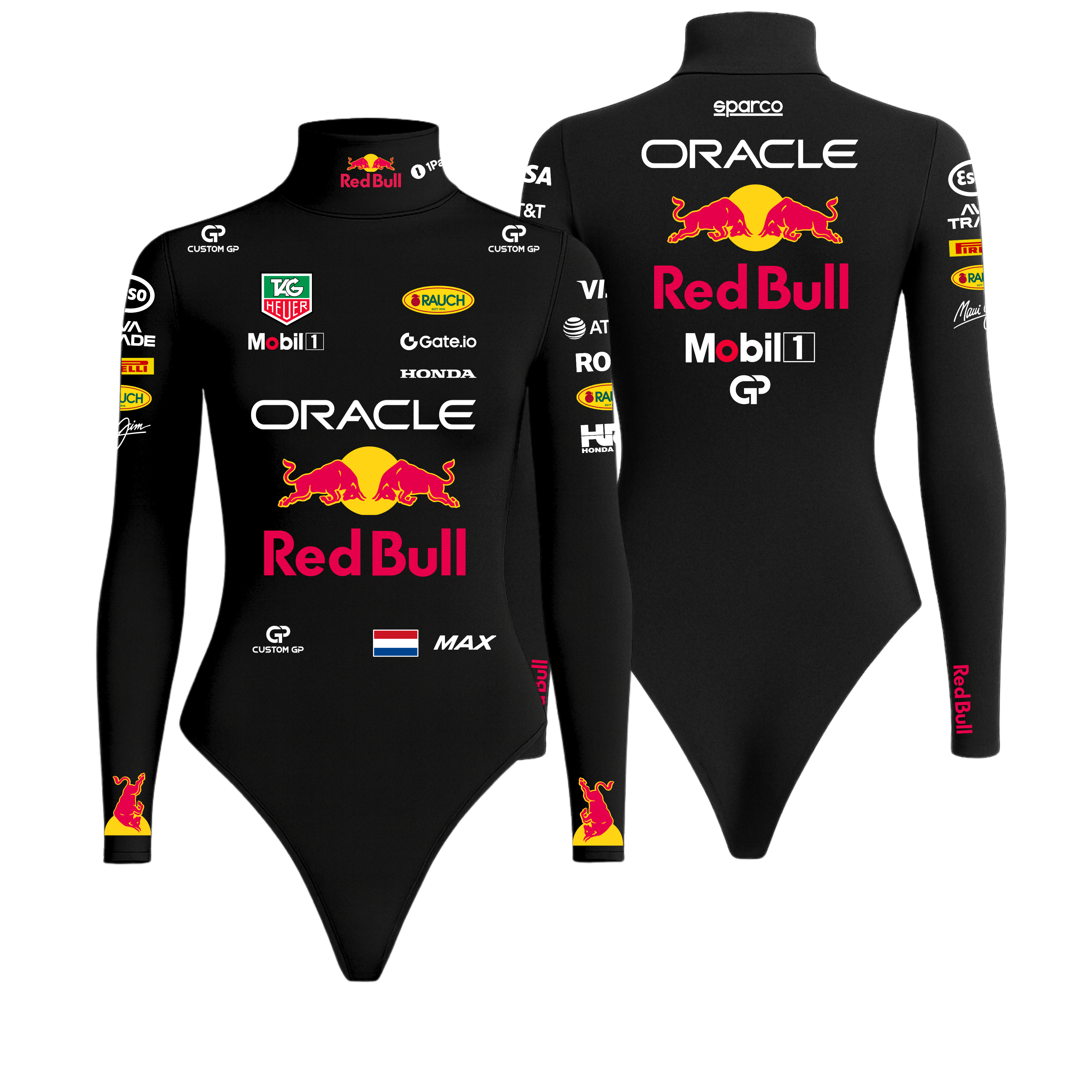 Body Max Verstappen Red Bull - Preto