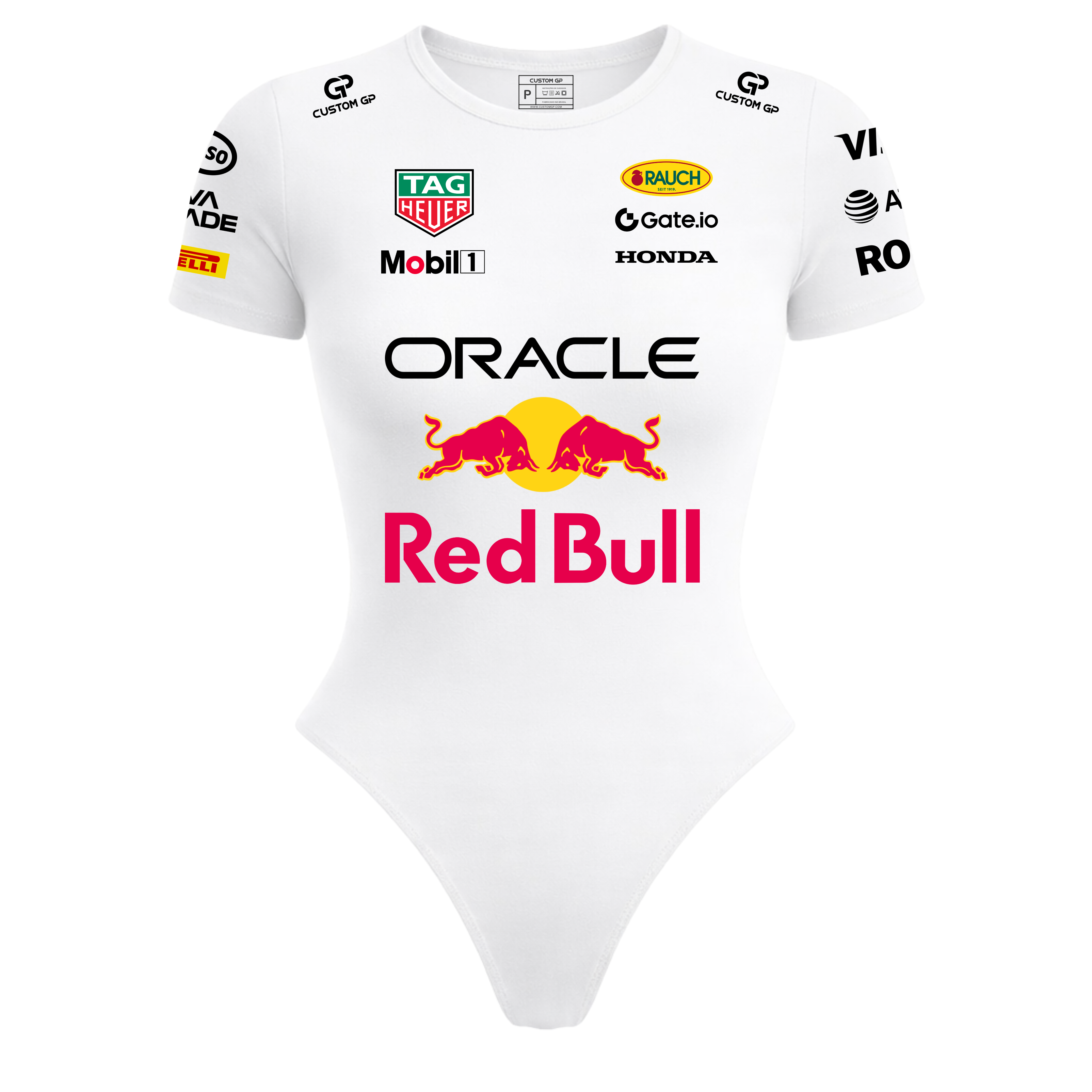 Body Curto Red bull - Branco