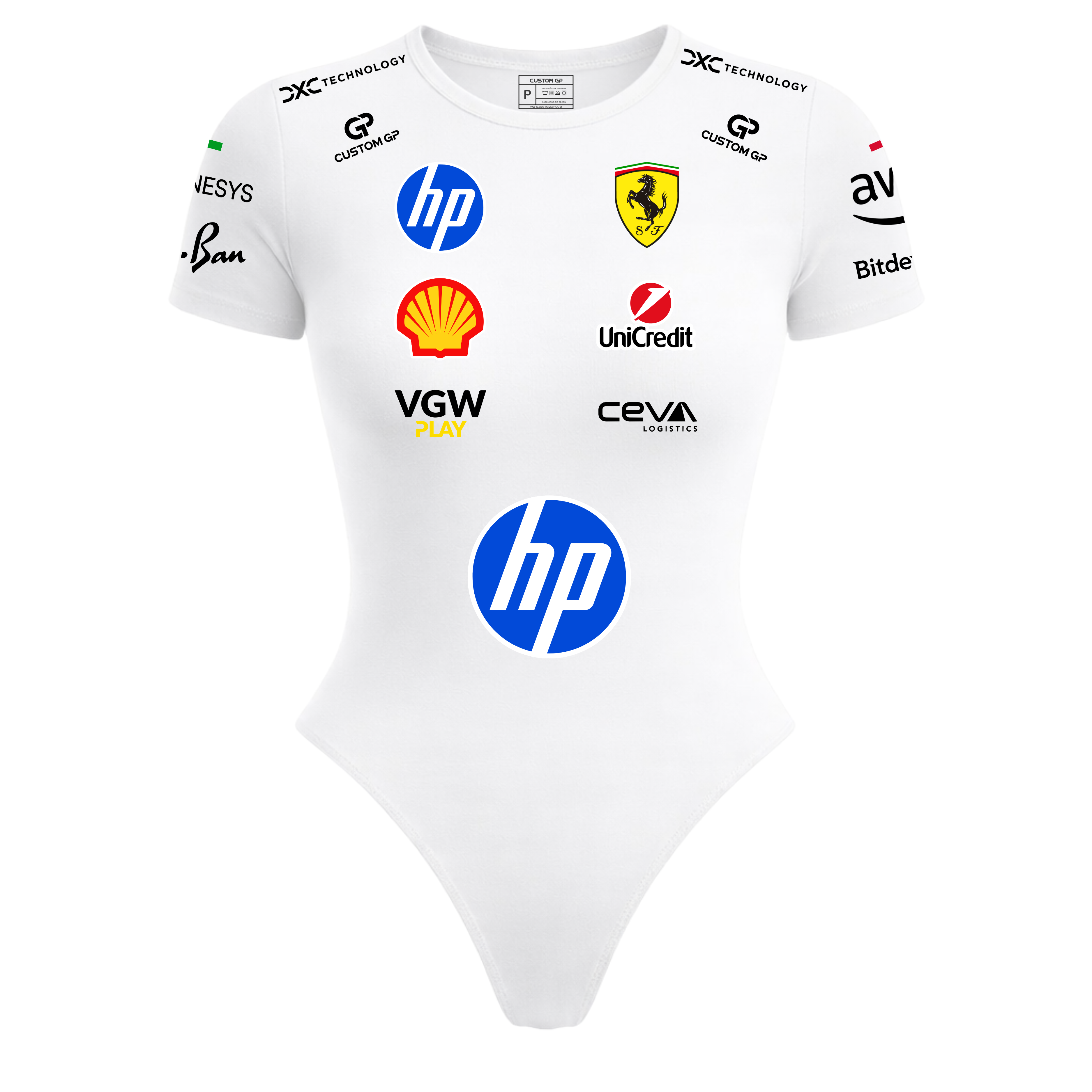 Body Curto Ferrari Branco