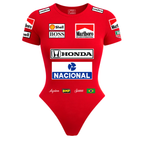 Body Curto Ayrton Senna Vermelho