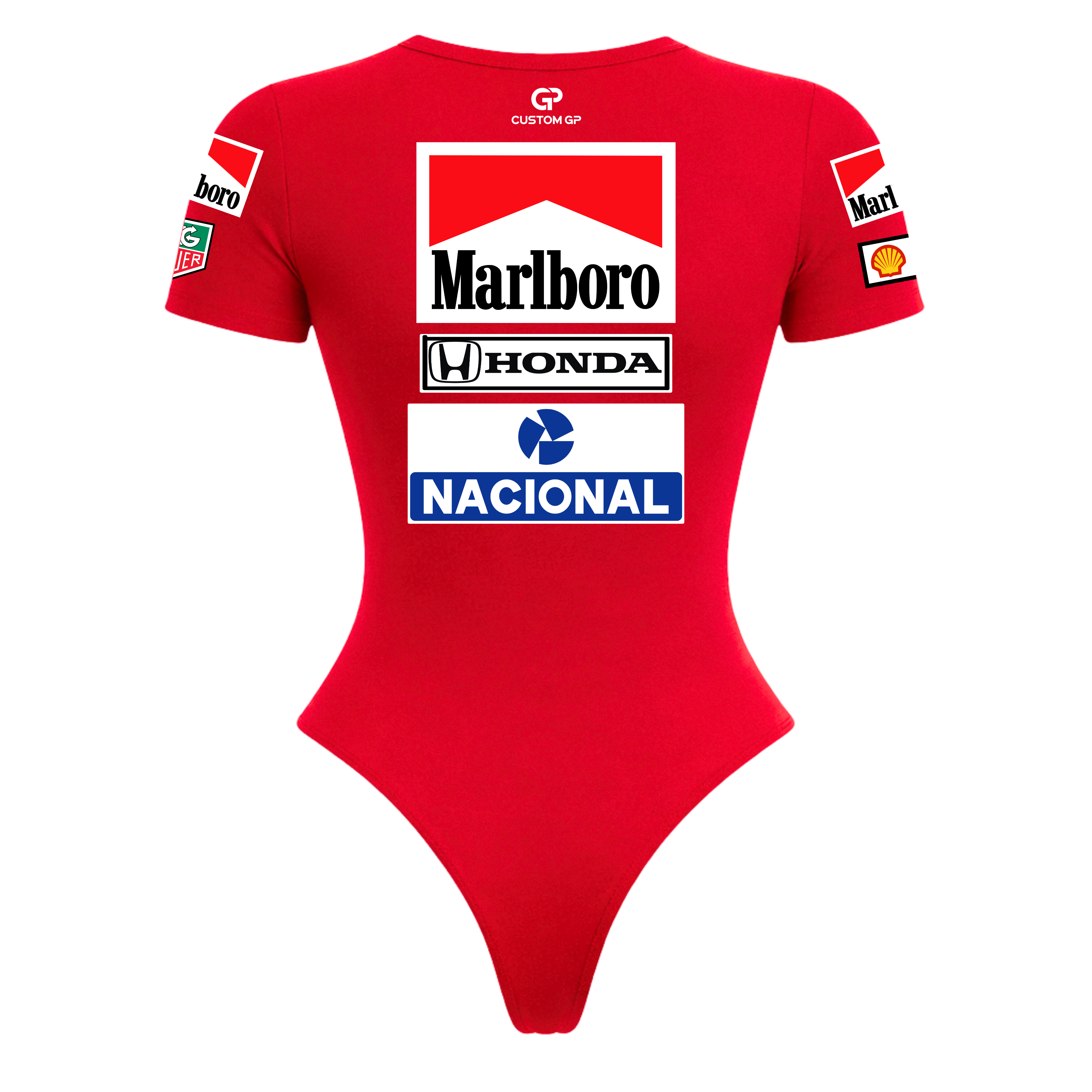 Body Curto Ayrton Senna Vermelho