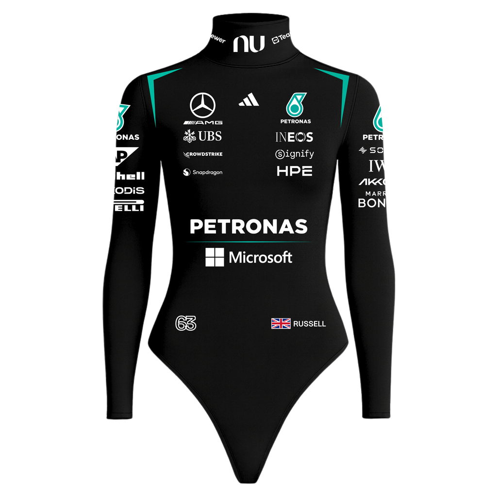 Body Feminino George Russell Mercedes - Preto