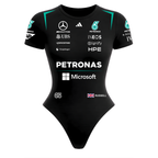 Body Curto Feminino George Russell Mercedes - Preto