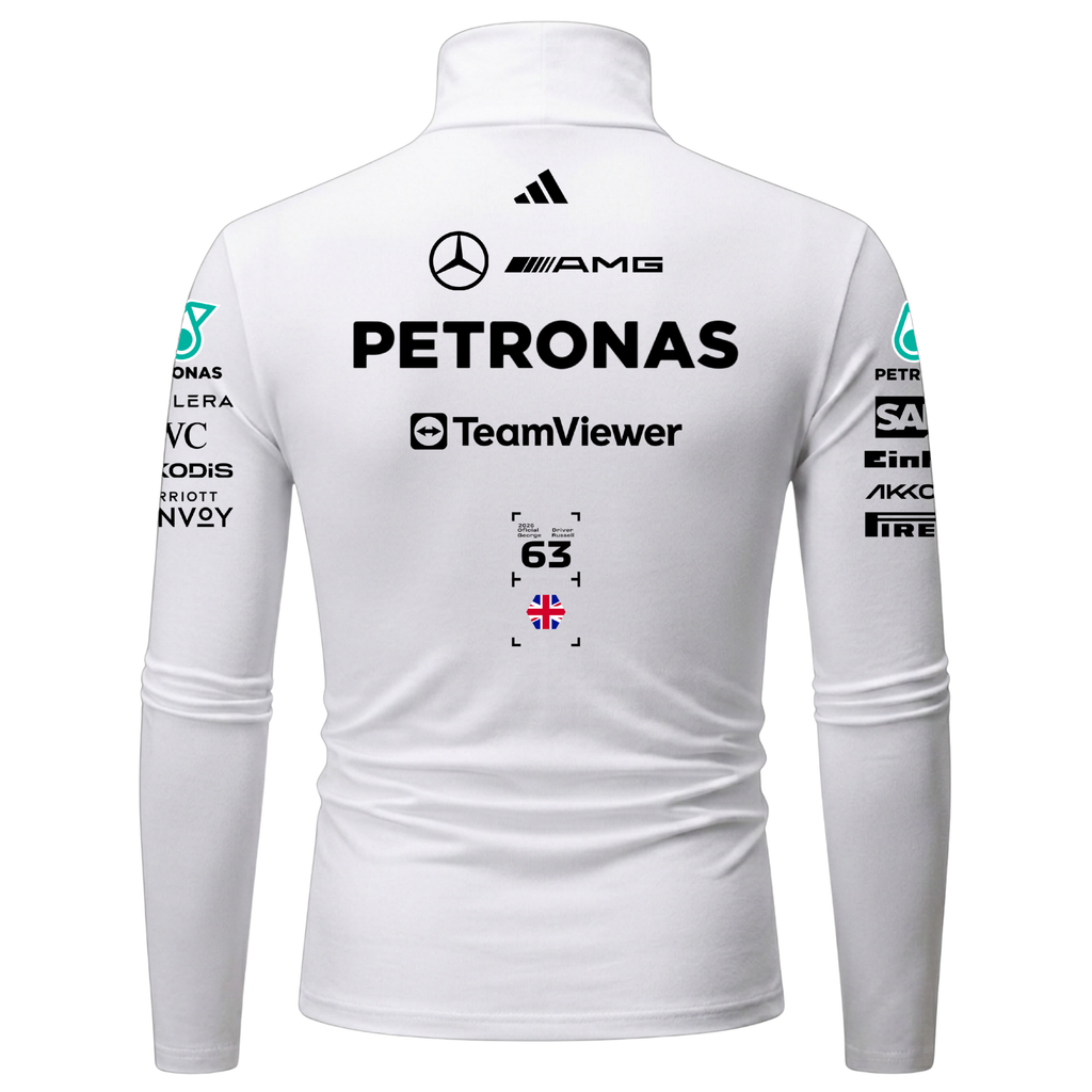 Blusa De Compressão George Russell Mercedes - Branco