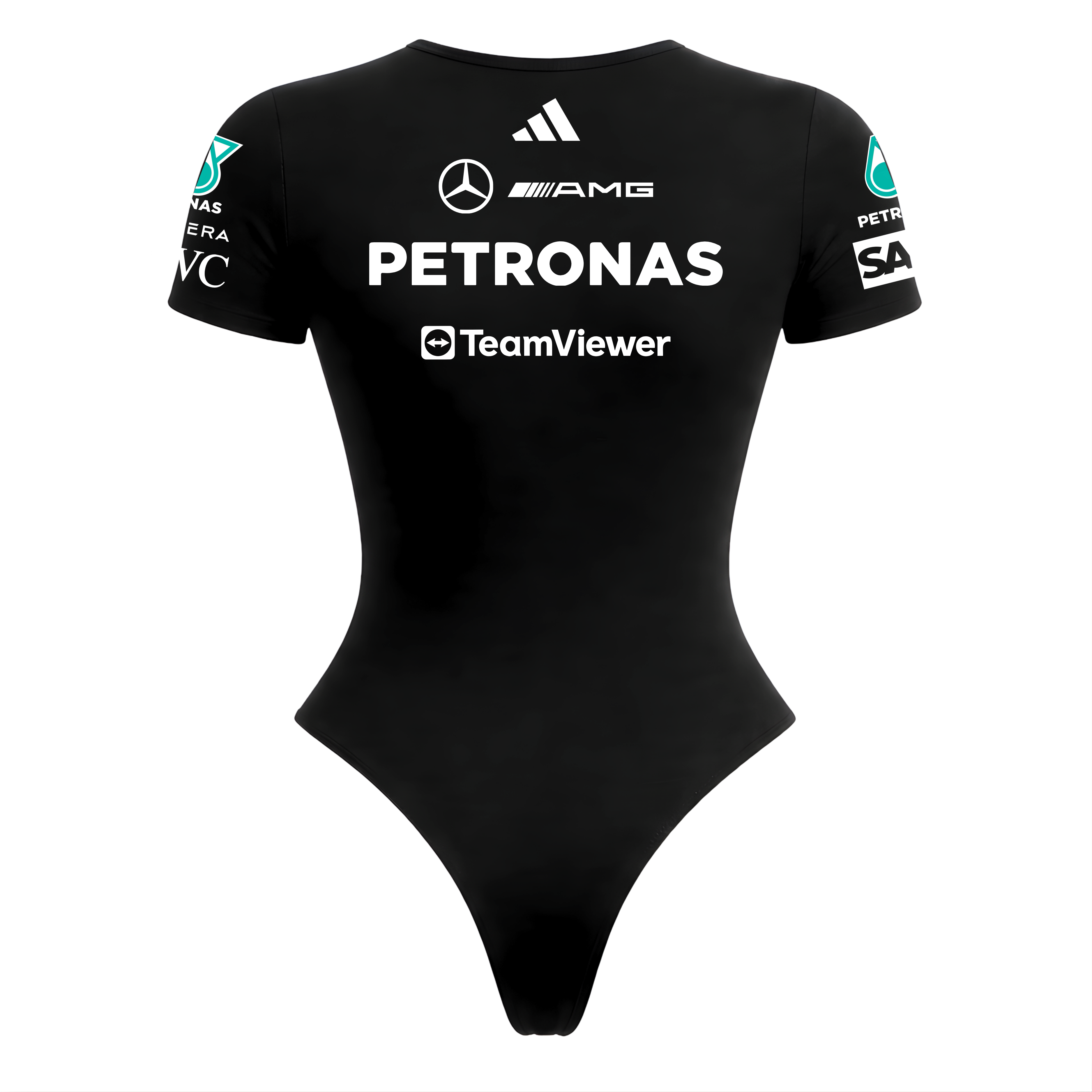 Body Curto Feminino George Russell Mercedes - Preto