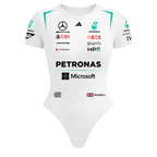 Body Curto Feminino George Russell Mercedes - Branco