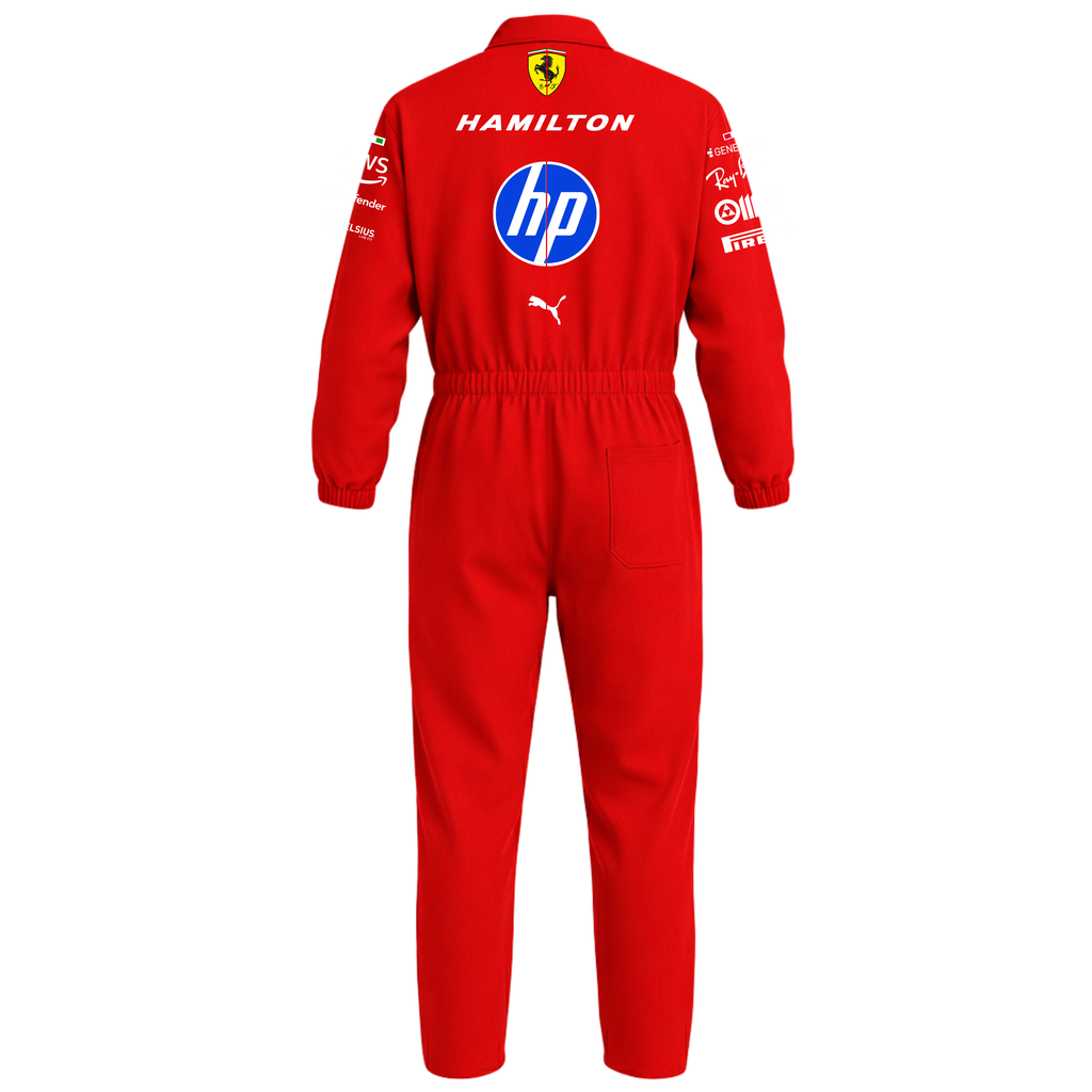 Macacão Oxford Charles Leclerc Ferrari - Vermelho