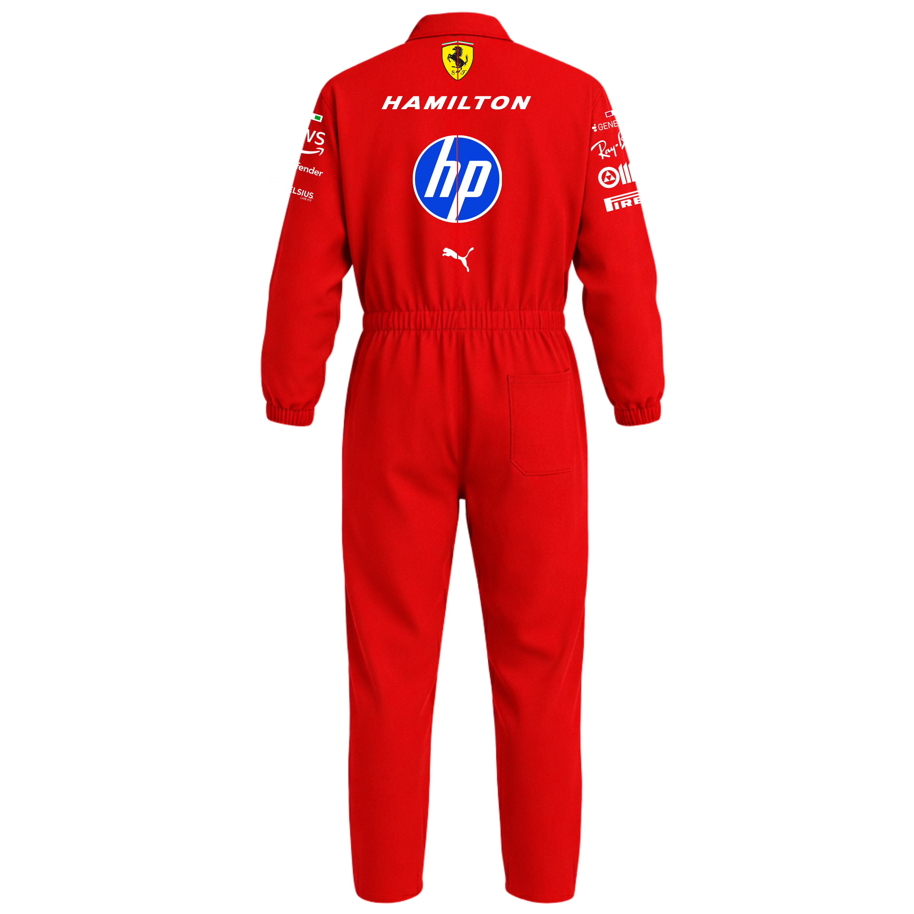 Macacão Oxford Charles Leclerc Ferrari - Vermelho
