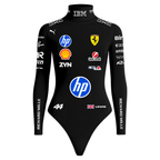Body Feminino Lewis Hamilton Ferrari - Preto
