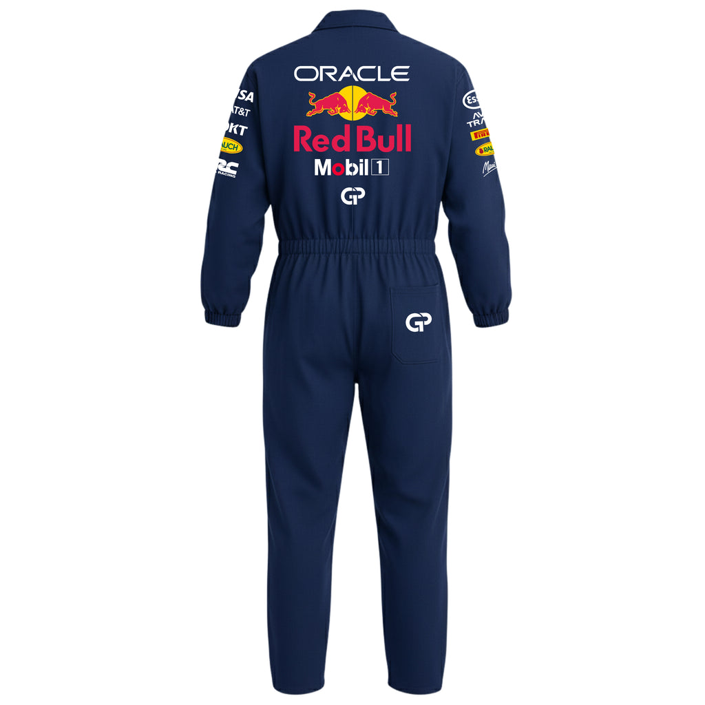 Macacão Max Verstappen Red Bull Oxford Azul Marinho
