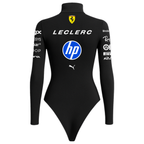 Body Feminino Charles Leclerc Ferrari - Preto