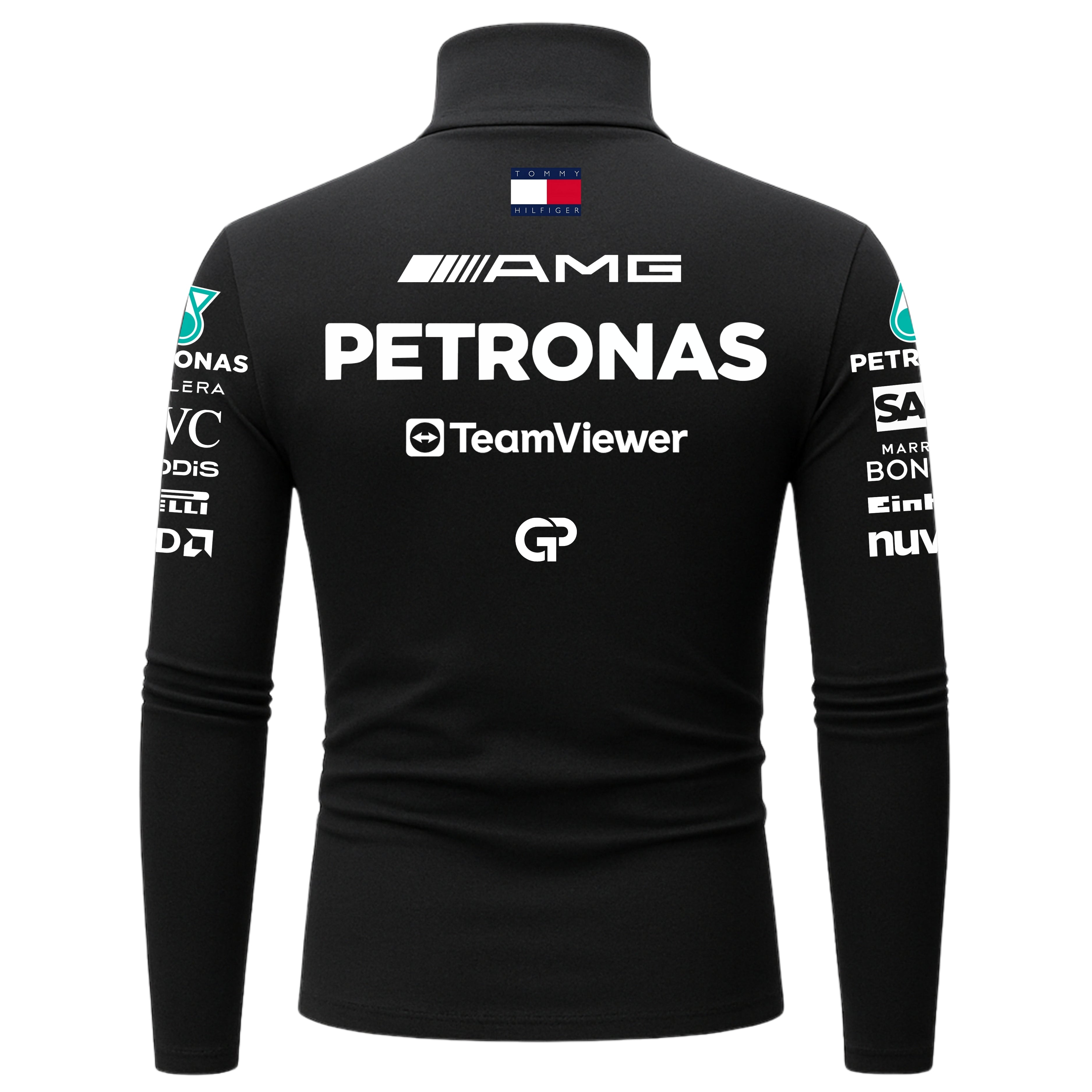 Blusa De Compressão Lewis Hamilton Mercedes - 2025 - Preto
