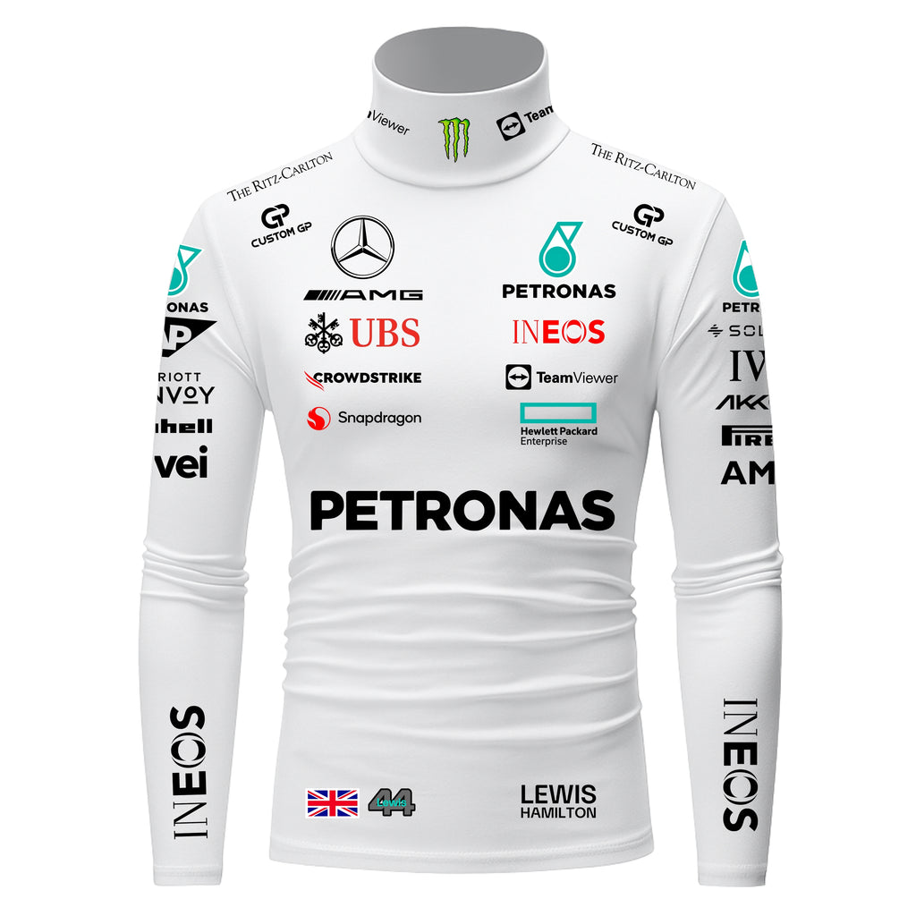 Blusa De Compressão Lewis Hamilton Mercedes - 2025 - Branco