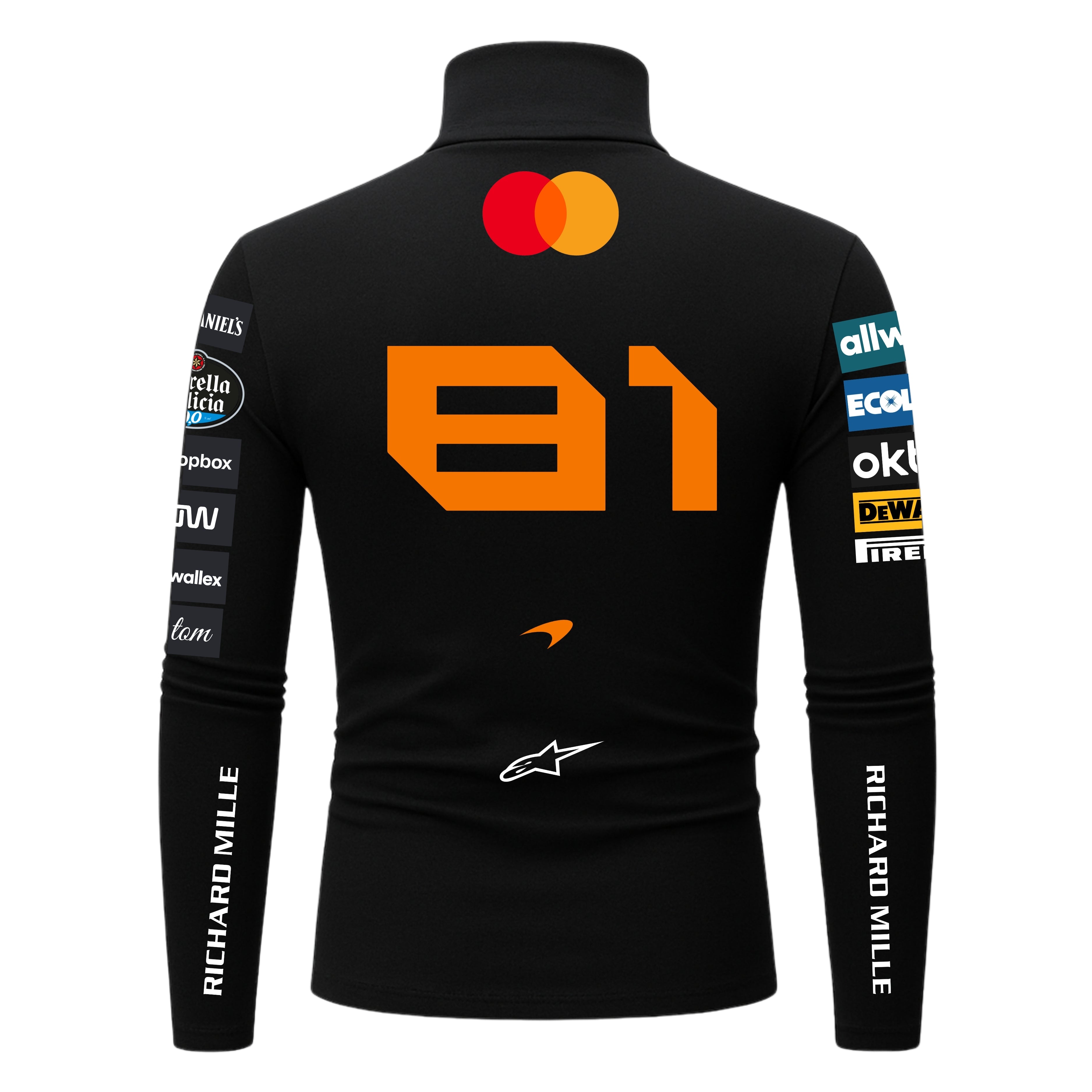 Blusa De Compressão Oscar Piastri Mclaren - 2025 - Preto