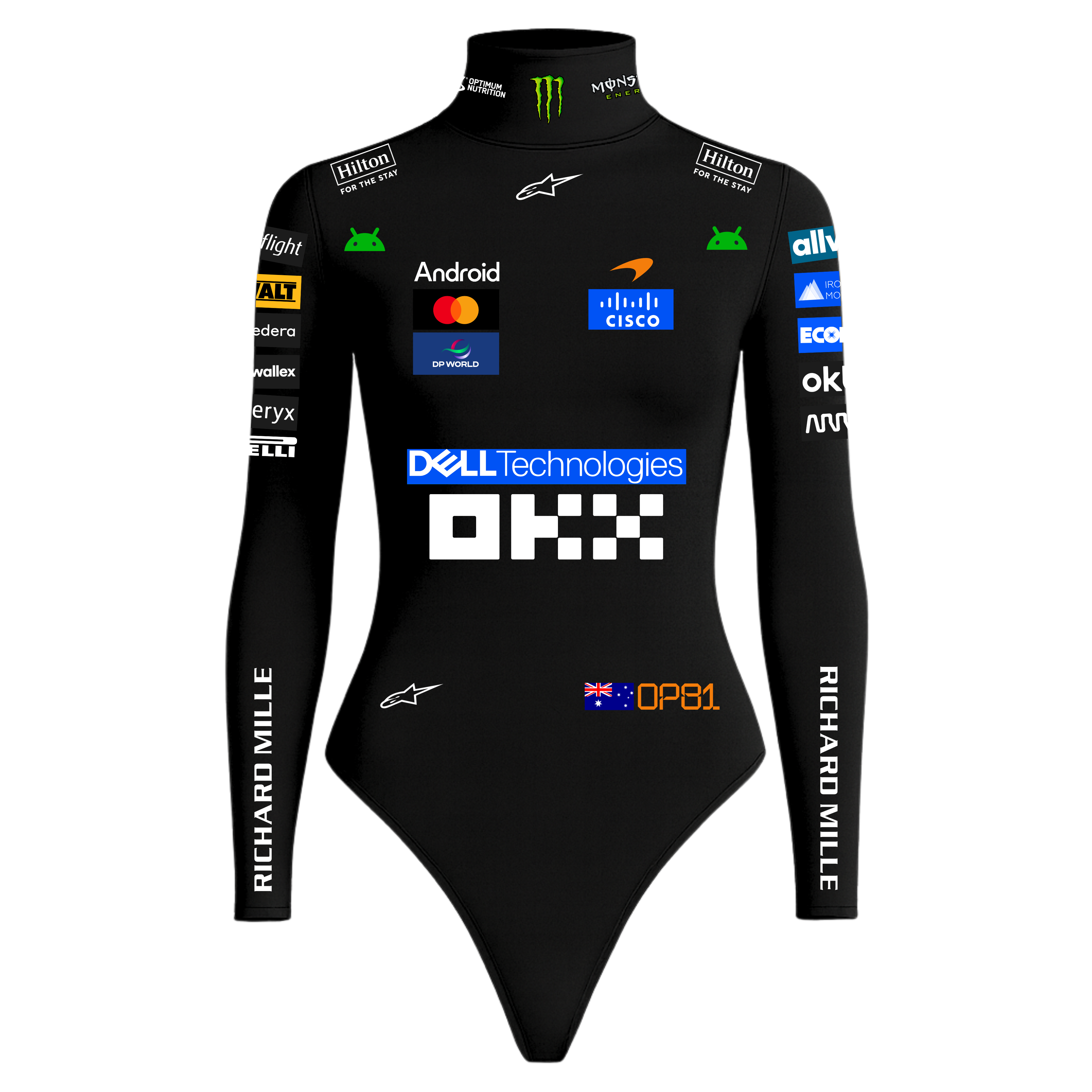 Body Oscar Piastri Mclaren - Preto