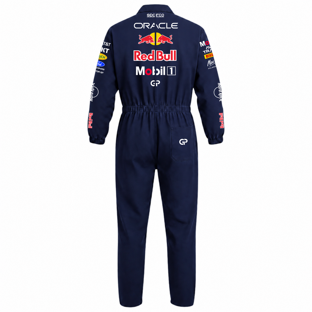 Macacão Oxford Max Verstappen Red Bull - Azul Marinho