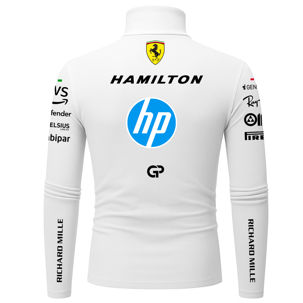 Blusa De Compressão Lewis Hamilton Ferrari - 2025 - Branco
