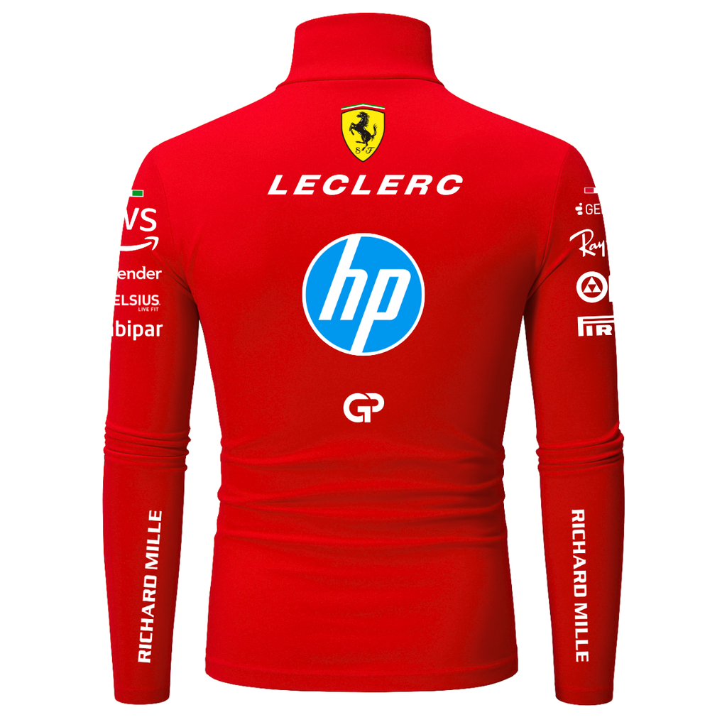 Blusa De Compressão Charles Leclerc Ferrari - 2025 - Vermelha