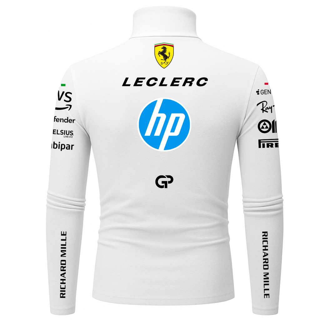 Blusa De Compressão Charles Leclerc Ferrari - 2025 - Branco