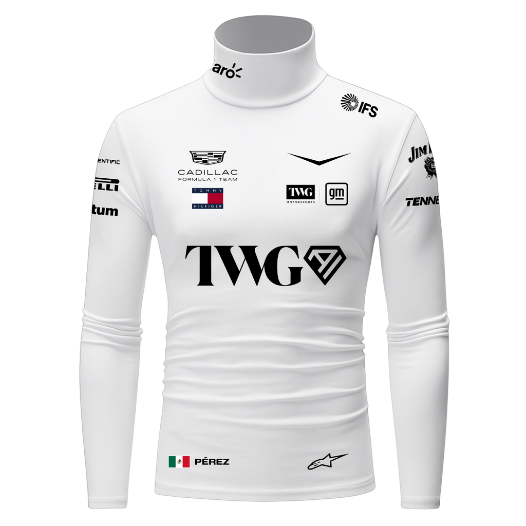Blusa De Compressão Sergio Pérez Cadillac - Branco