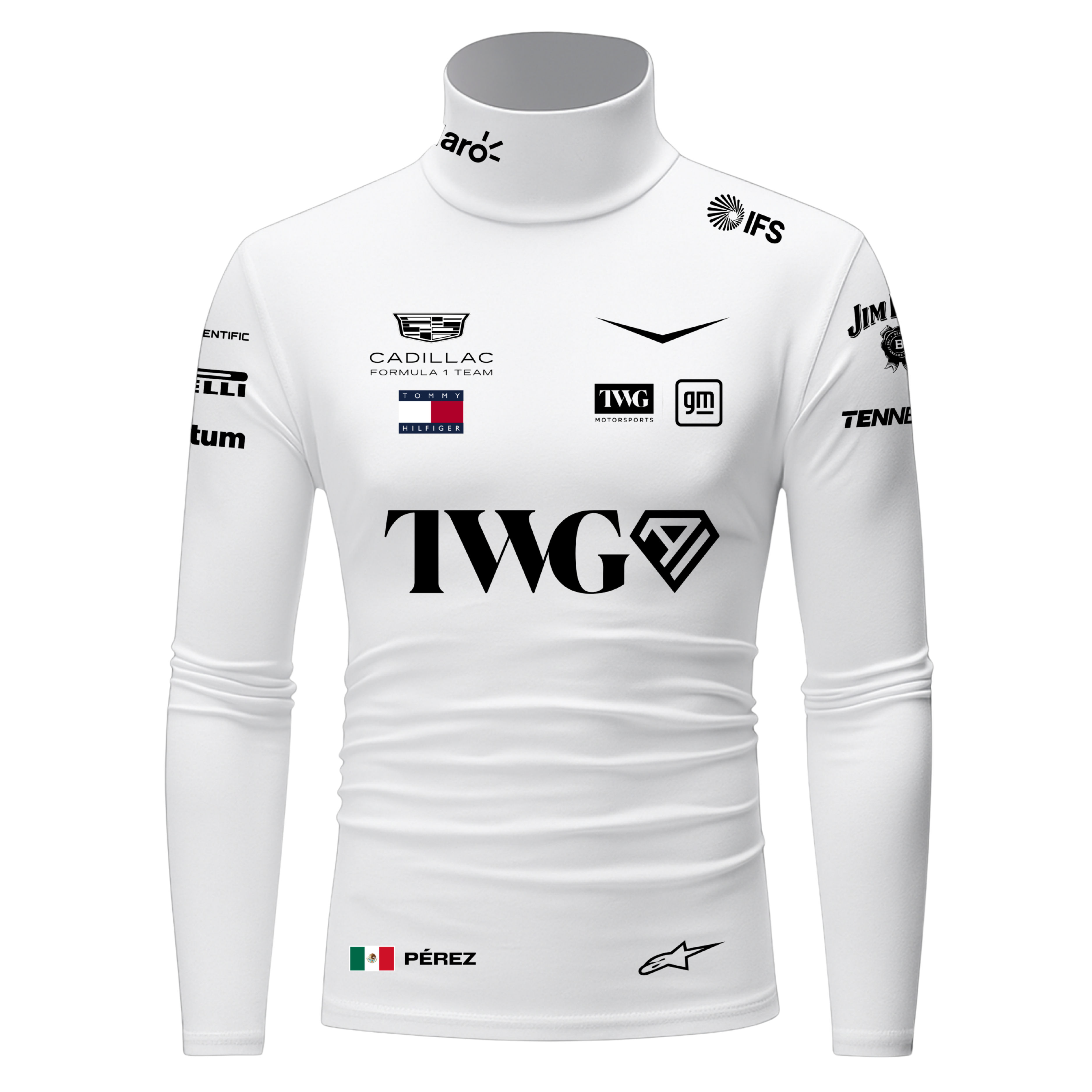 Blusa De Compressão Sergio Pérez Cadillac - Branco