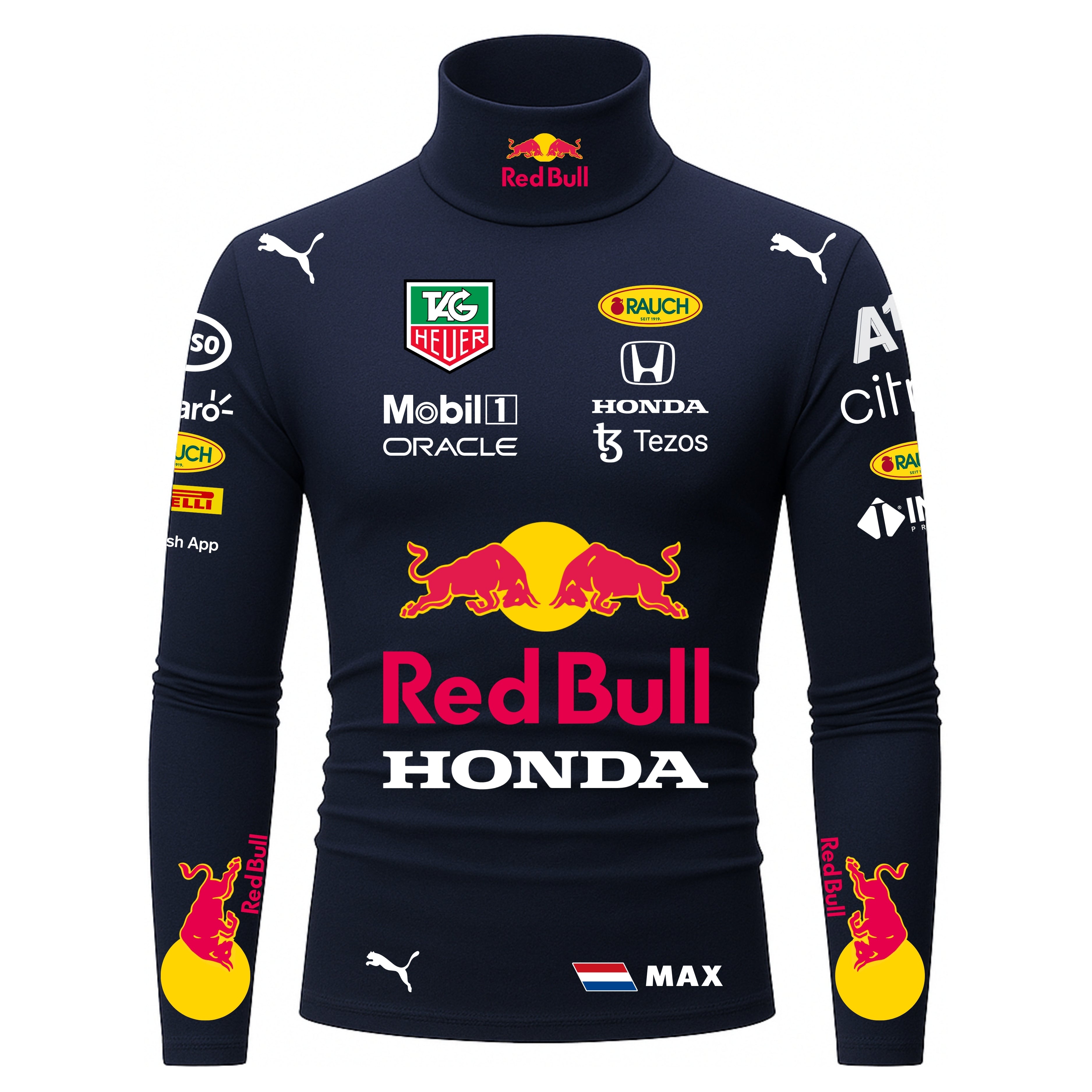Blusa De Compressão Max Verstappen Red Bull - 2022 - Azul Marinho