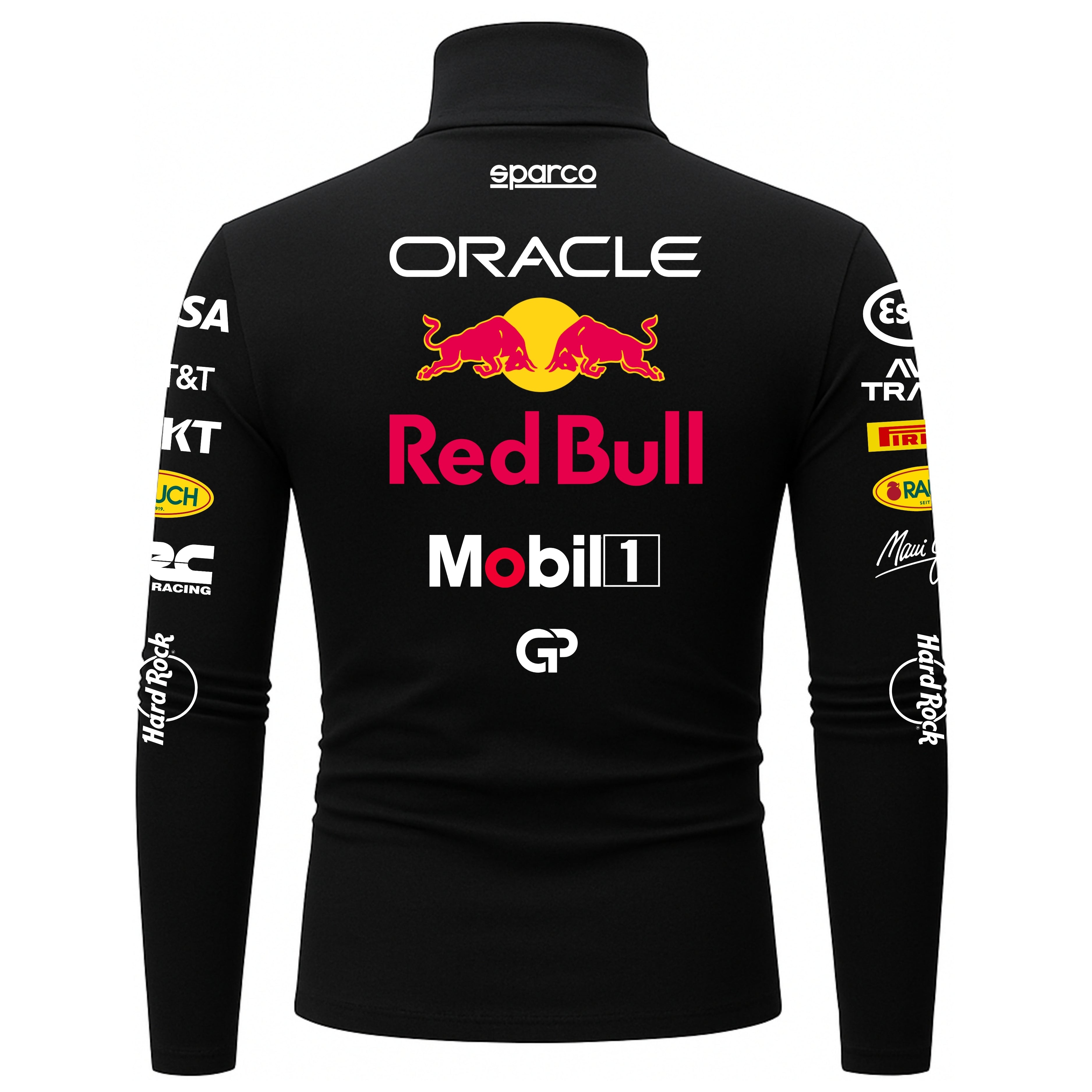 Blusa De Compressão Max Verstappen Red Bull - 2025 - Preto