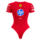 Body Feminino Charles Leclerc Ferrari - Vermelho