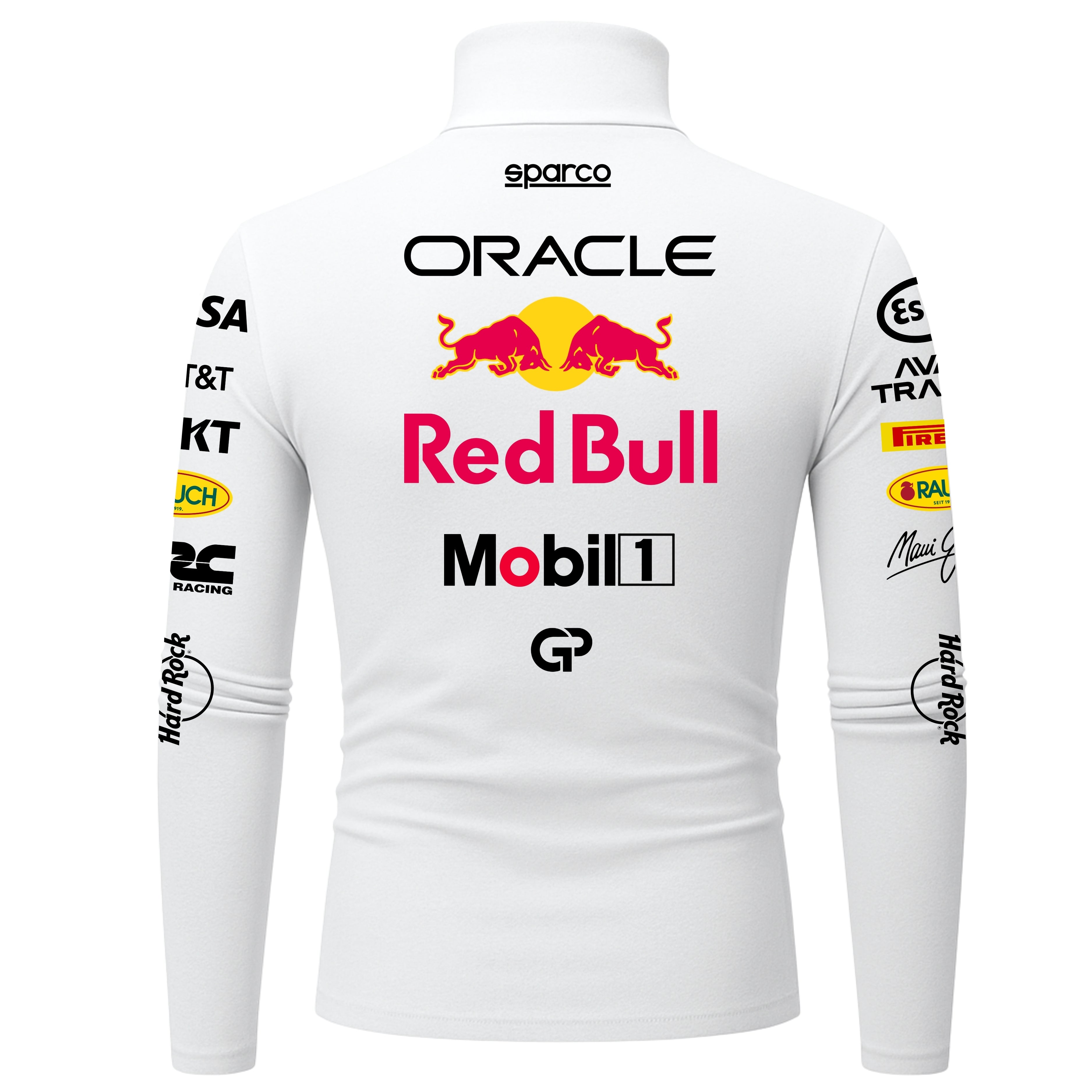 Blusa De Compressão Max Verstappen Red Bull - 2025 - Branco