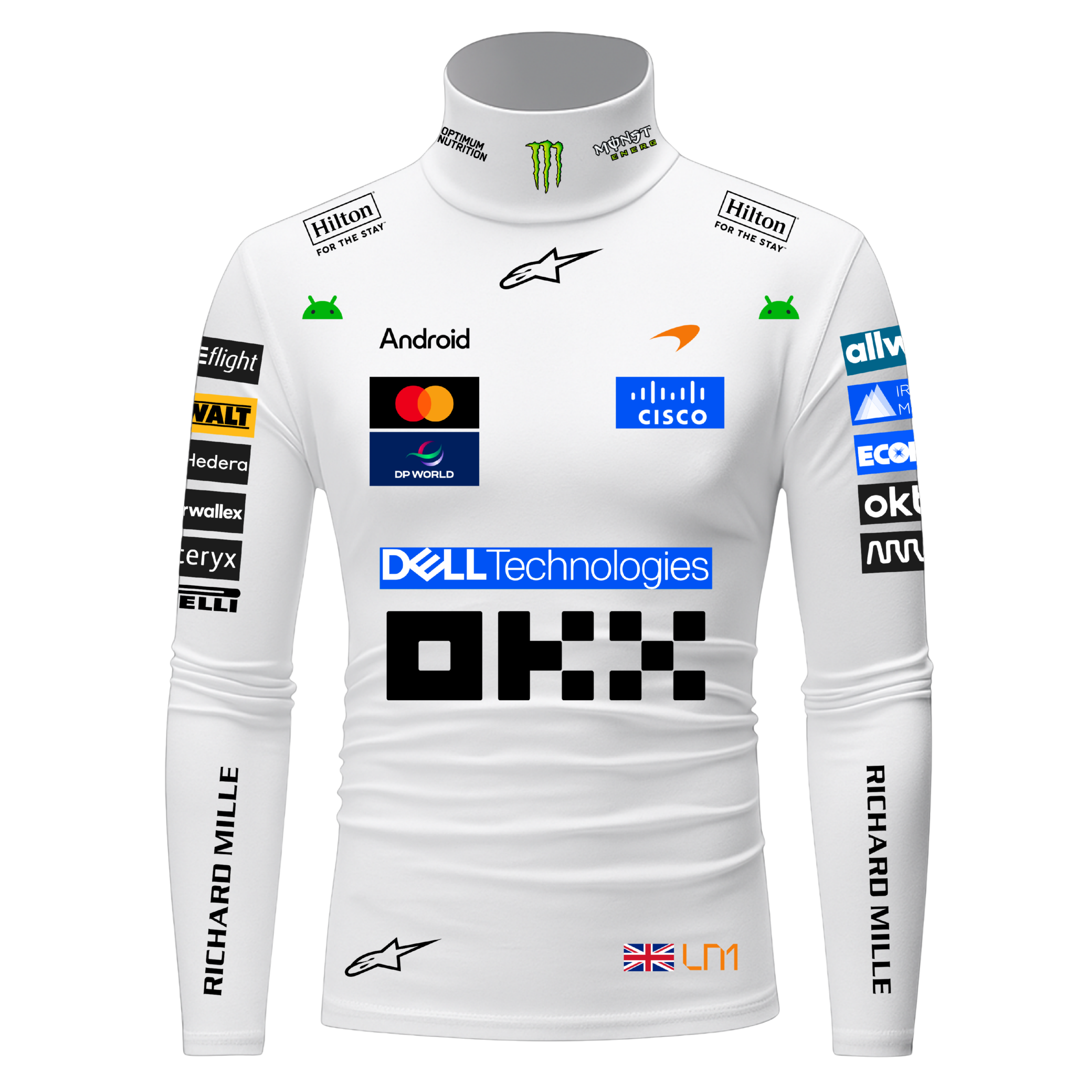 Blusa De Compressão Lando Norris Mclaren - Branco
