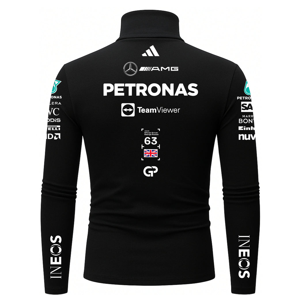 Blusa De Compressão George Russel Mercedes - 2025 - Preto