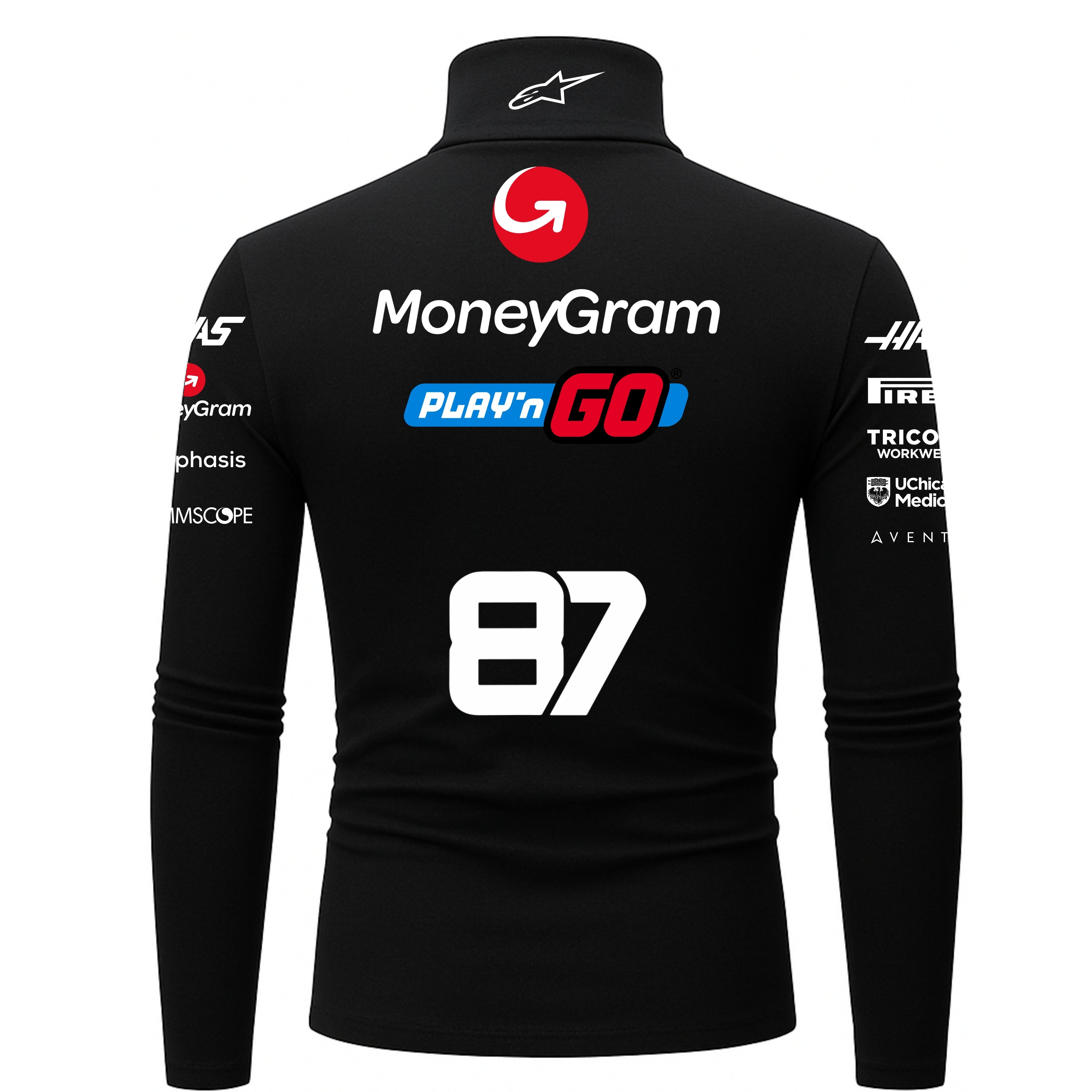 Blusa De Compressão Oliver Bearman Haas - Preto