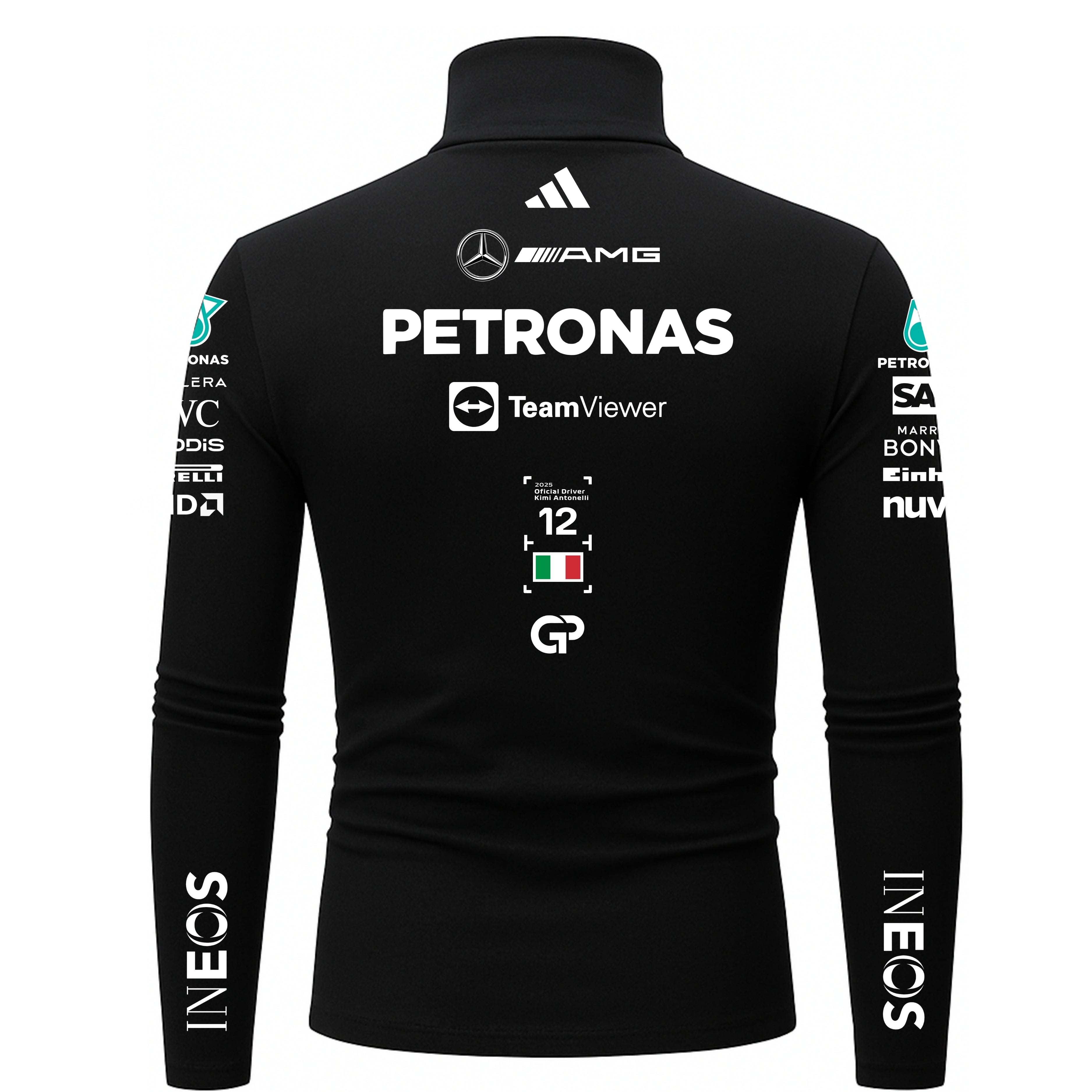 Blusa De Compressão Kimi Antonelli Mercedes - 2025 - Preto
