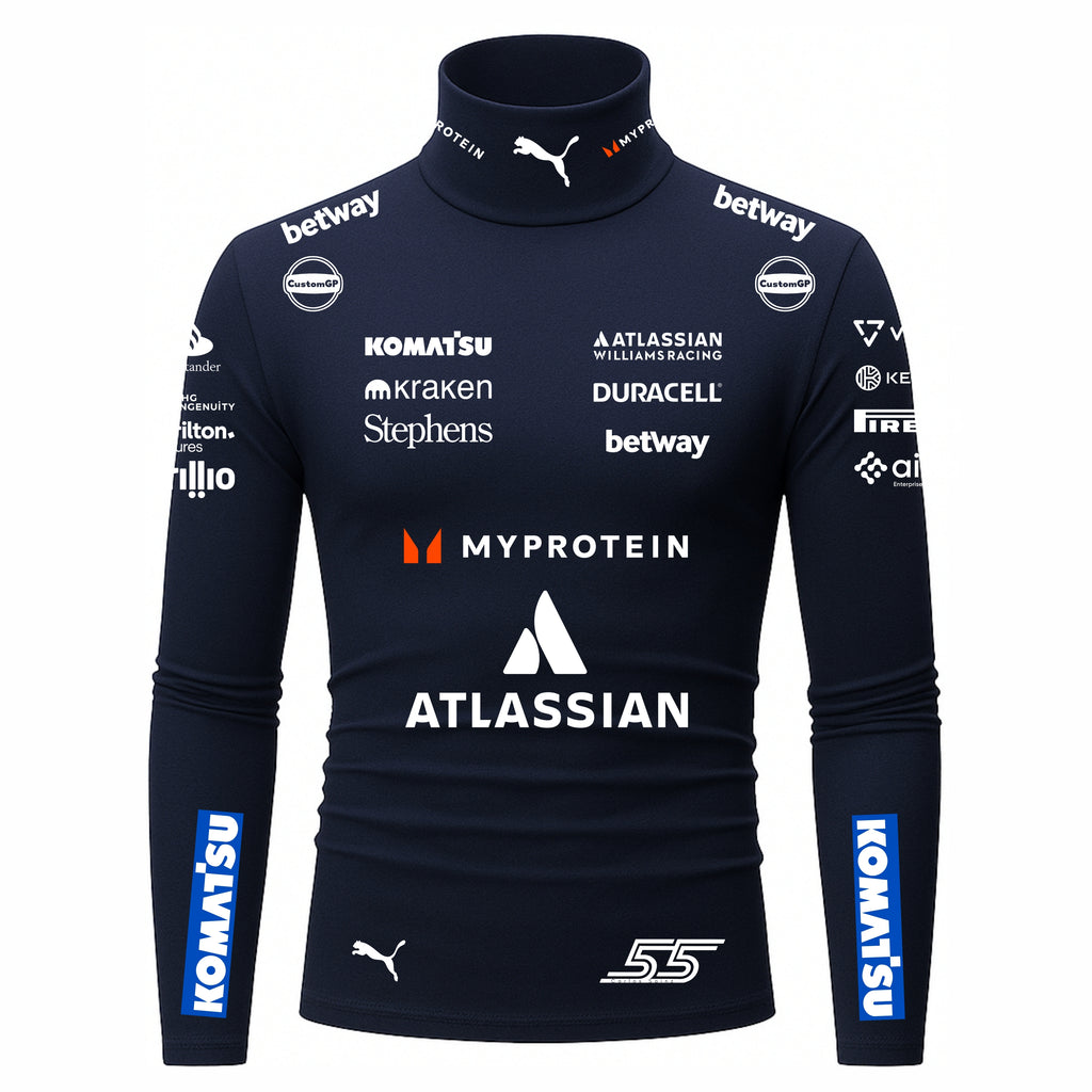 Blusa De Compressão Carlos Sainz Williams - 2025 - Azul Marinho