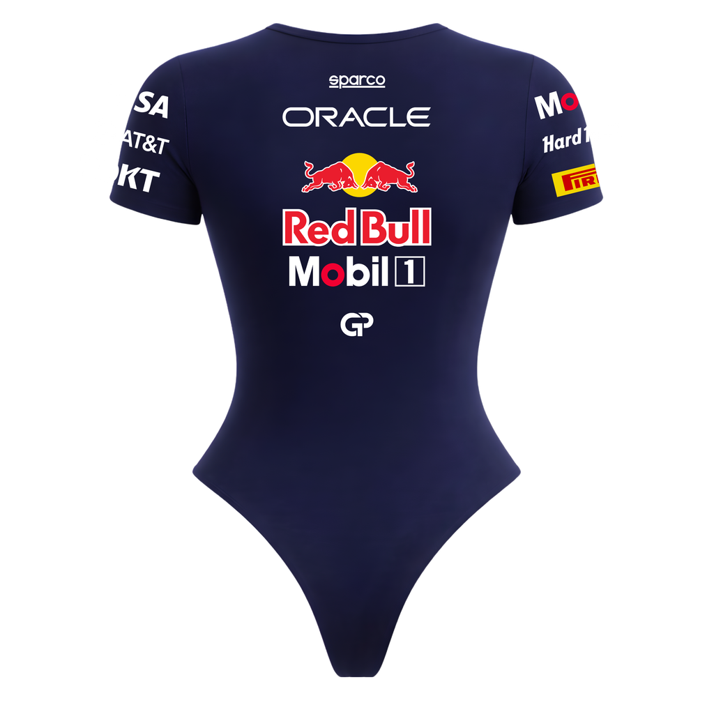 Body Curto Feminino Max Verstappen Red Bull - Azul Marinho