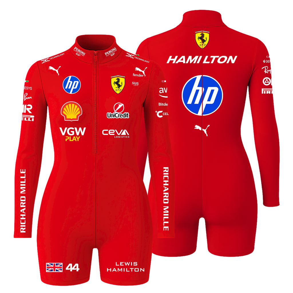 Macaquinho Lewis Hamilton  Ferrari - Vermelho