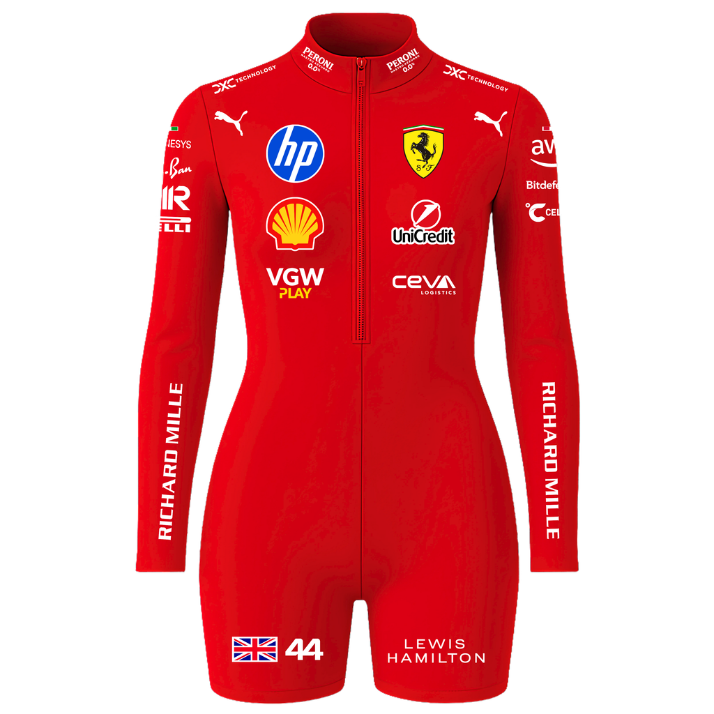 Macaquinho Lewis Hamilton  Ferrari - Vermelho