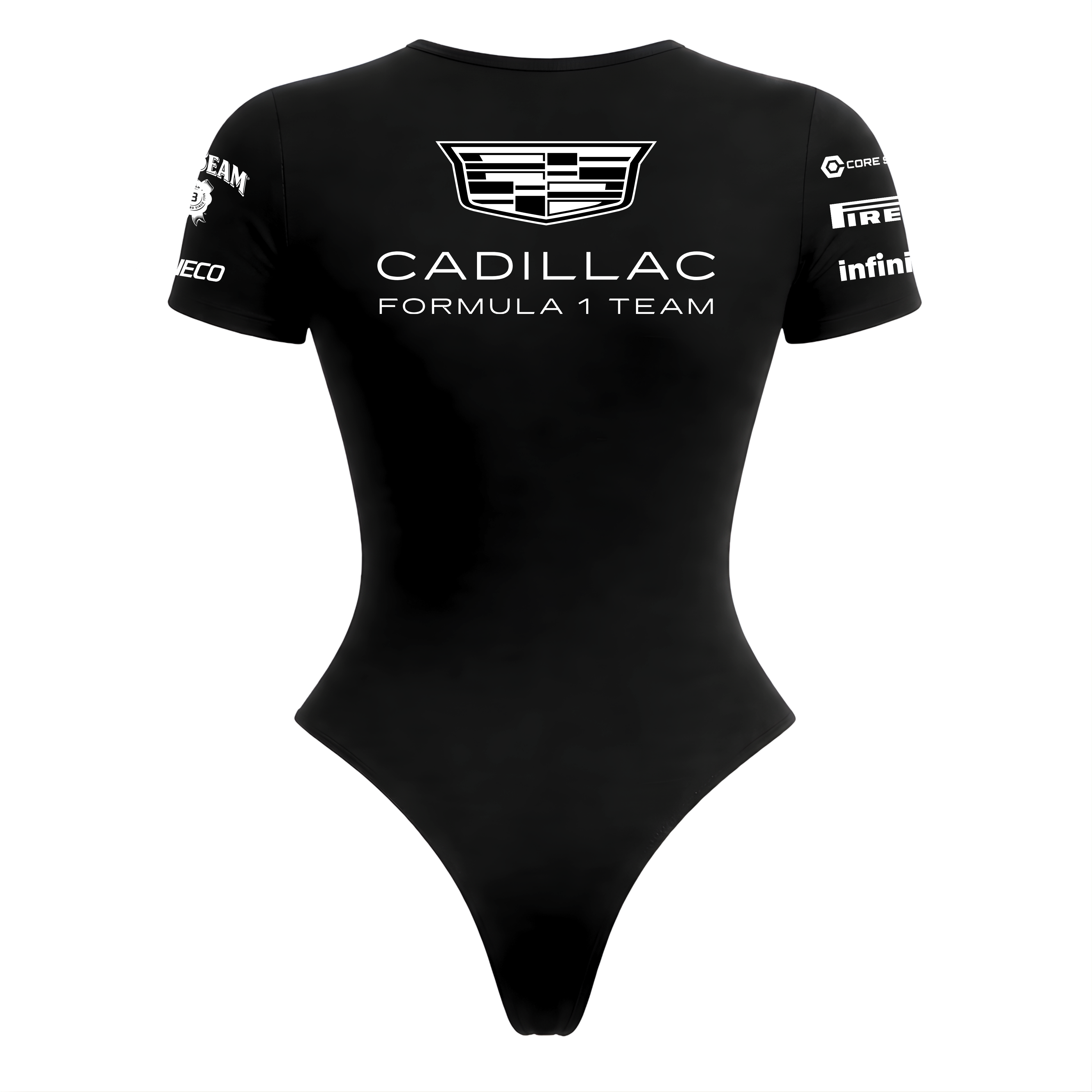 Body Curto Feminino Sergio Pérez Cadillac - Preto