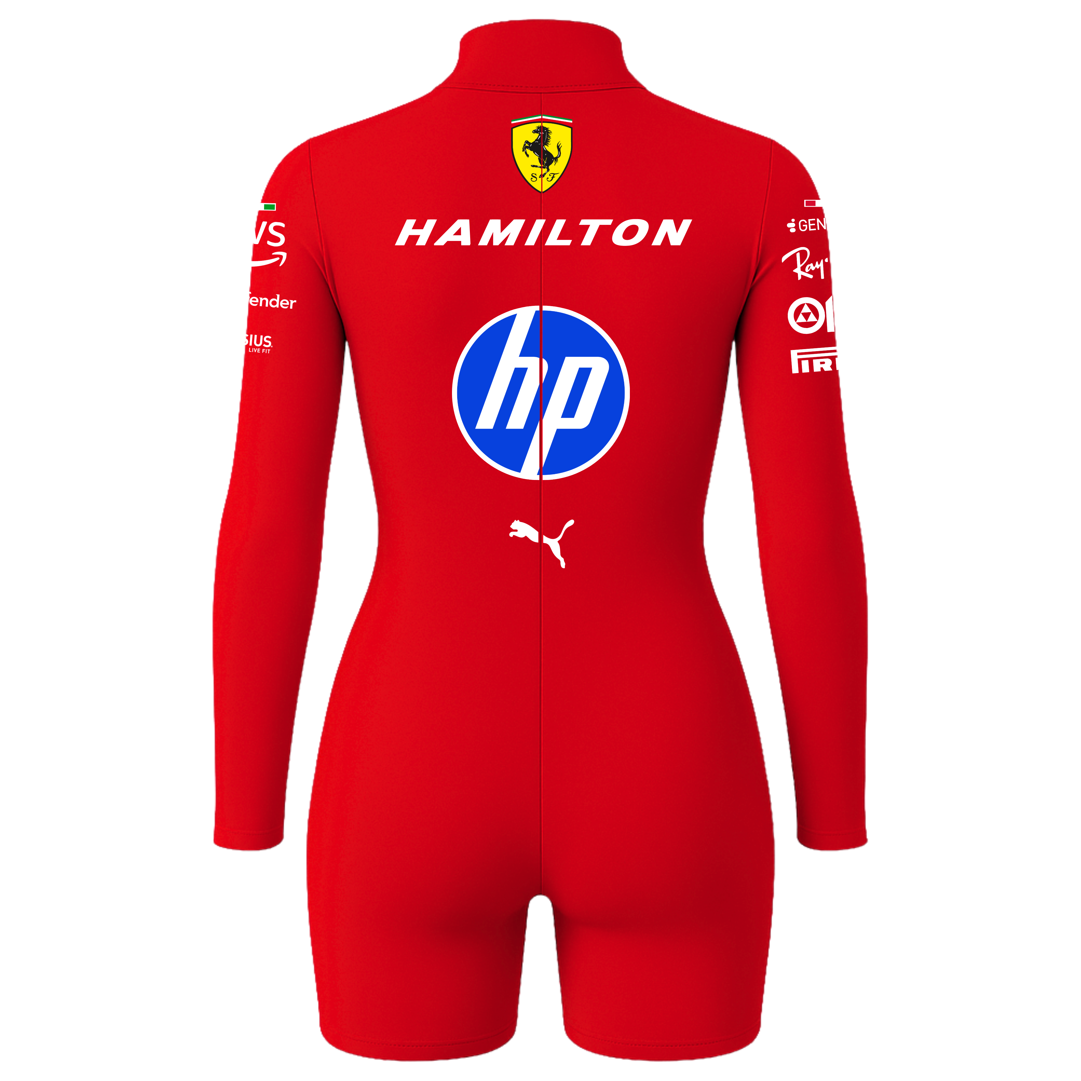 Macaquinho Lewis Hamilton  Ferrari - Vermelho