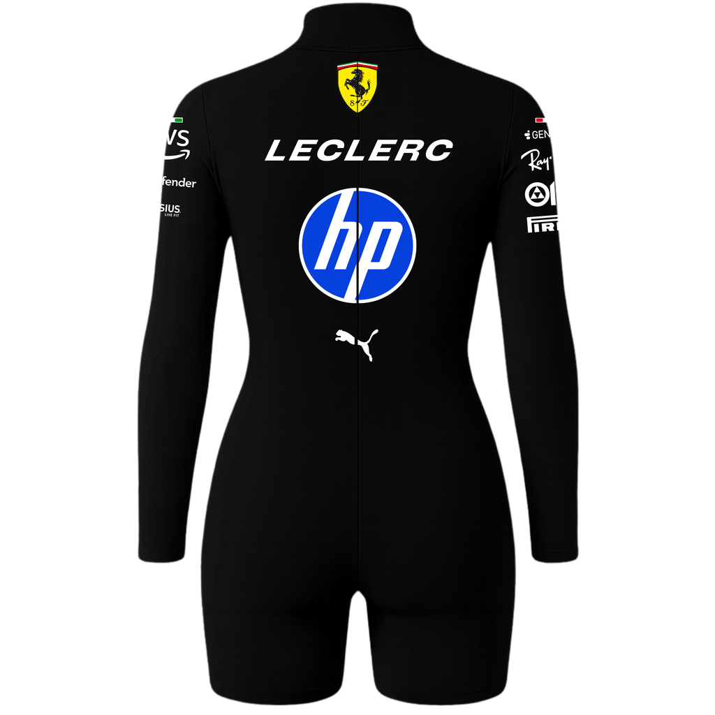 Macaquinho Charles Leclerc Ferrari - Preto