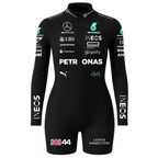 Macaquinho Lewis Hamilton Mercedes - Preto