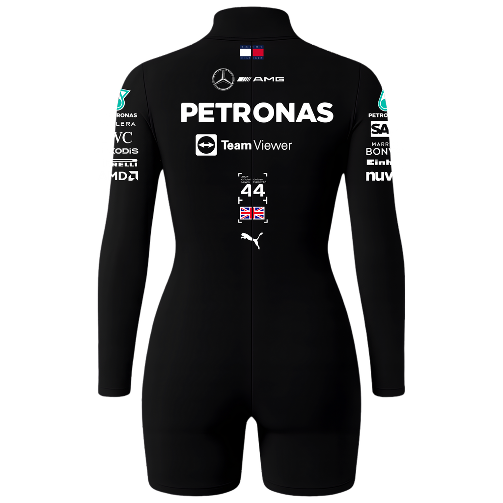 Macaquinho Lewis Hamilton Mercedes - Preto