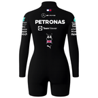 Macaquinho Lewis Hamilton Mercedes - Preto