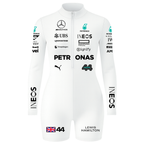 Macaquinho Lewis Hamilton Mercedes - Branco