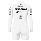 Macaquinho Lewis Hamilton Mercedes - Branco